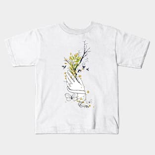 Hand Boho Abstract Kids T-Shirt